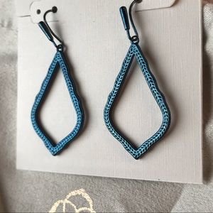 Kendra Scott Sophia Drop Earrings In Navy Gunmetal